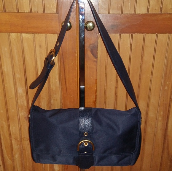 Talbots Handbags - Talbots Navy Blue Shoulder Bag